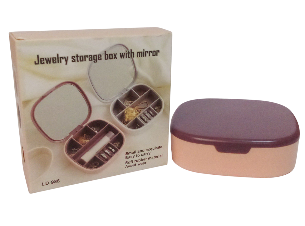 PORTA JOIA PORTATIL C/ ESPELHO LD-988 CHIC