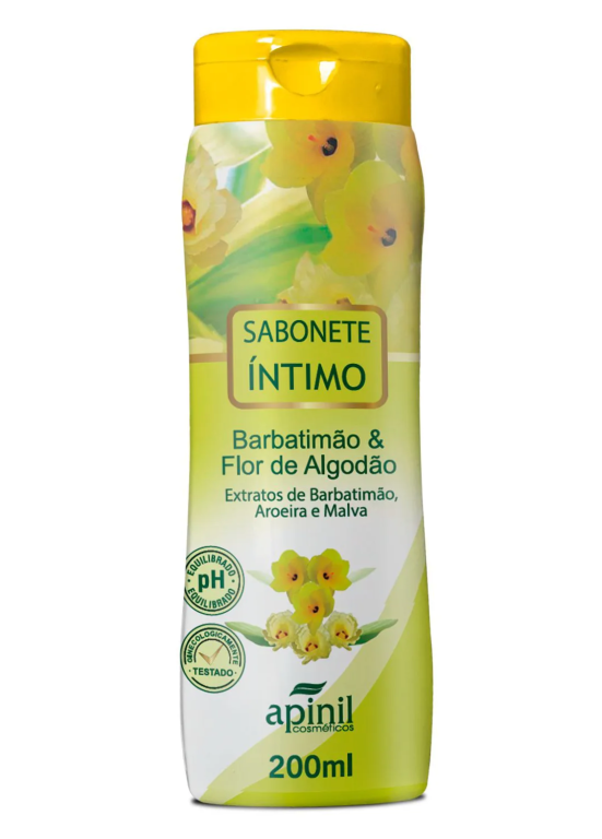 -SABONETE INTIMO BARBATIMAO E FLOR DE ALGODAO 200ML APINIL