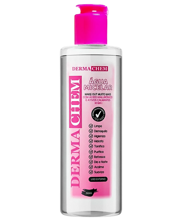AGUA MICELAR ACIDO HIALURONICO 10 EM 1 250ML DERMACHEM