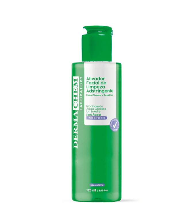 ATIVADOR FACIAL DE LIMPEZA ADSTRINGENTE 120ML DERMACHEM
