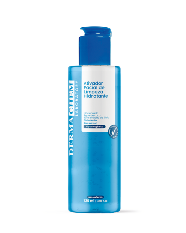 ATIVADOR FACIAL DE LIMPEZA HIDRATANTE 120ML DERMACHEM