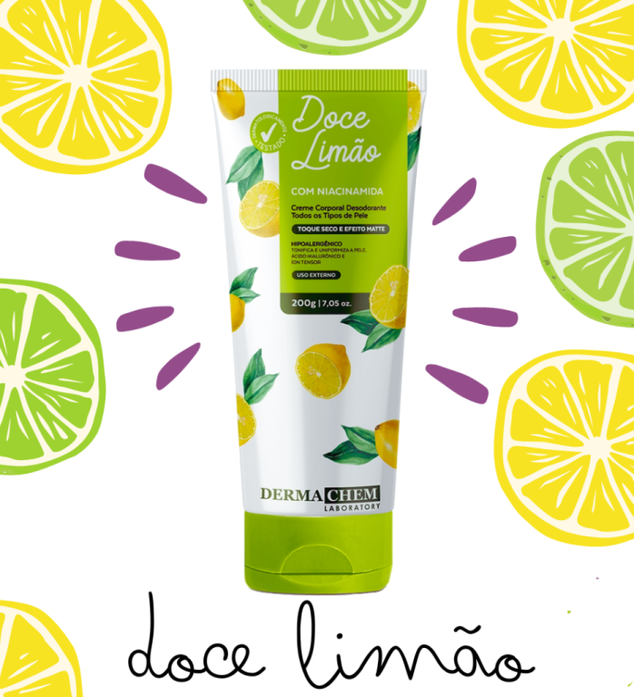 CREME CORPORAL DOCE LIMAO C/ NIACINAMIDA 200G DERMACHEM