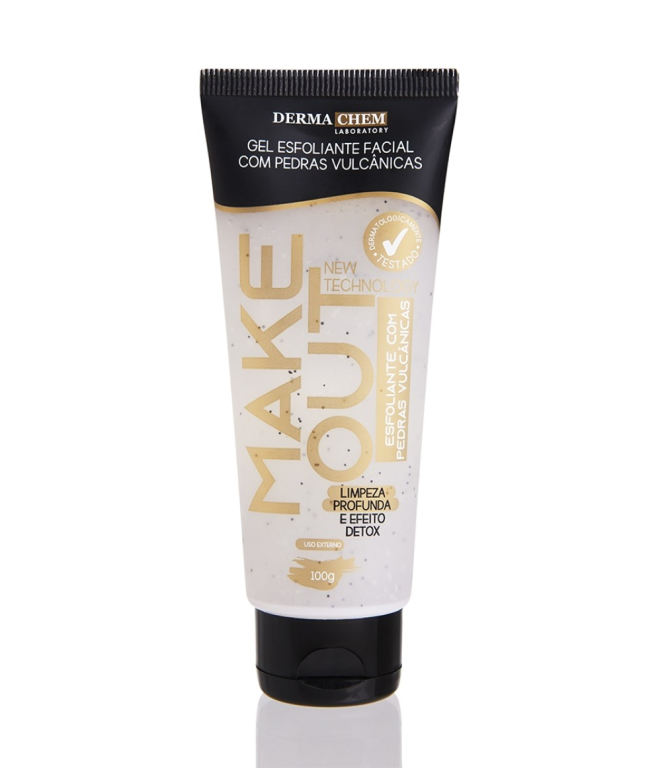GEL ESFOLIANTE FACIAL COM PEDRAS VULCANICAS 100G DERMACHEM
