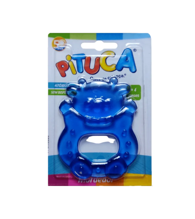 MORDEDOR SILICONE AZUL REF 006AZ PITUCA