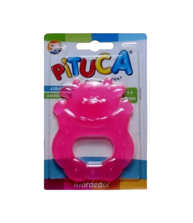 MORDEDOR SILICONE ROSA REF 006RS PITUCA