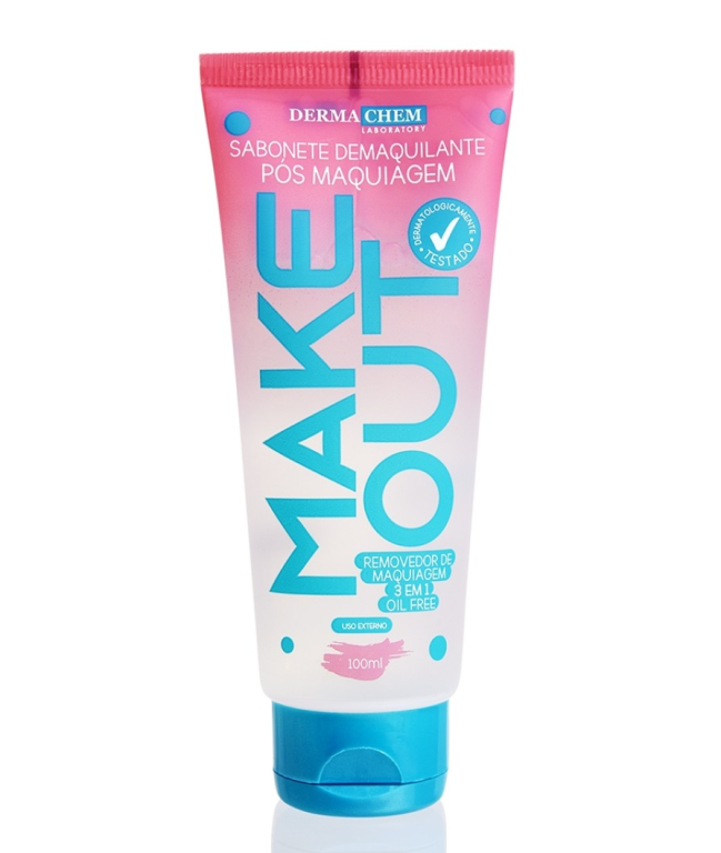 SABONETE DEMAQUILANTE POS MAQUIAGEM MAKE OUT 100ML DERMACHEM