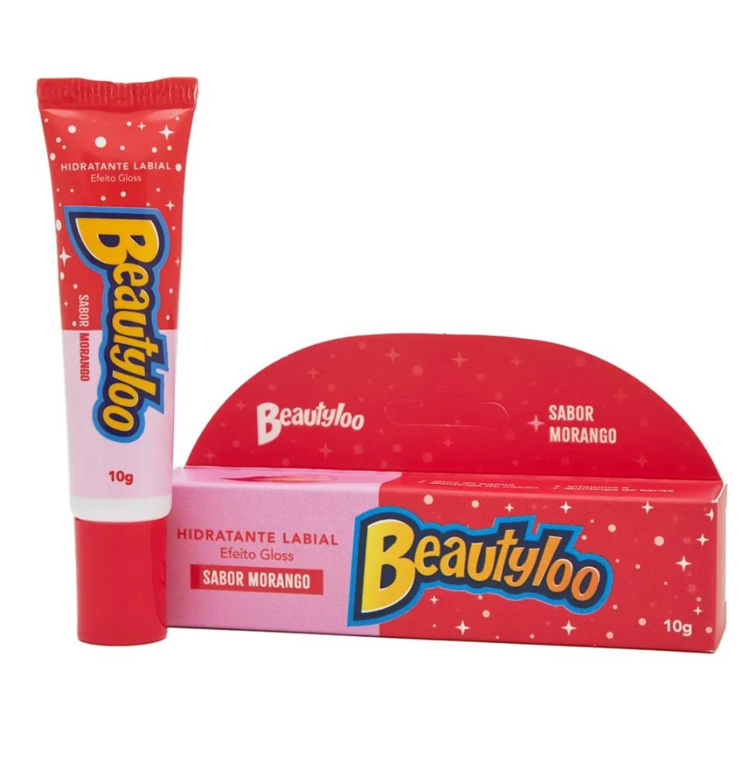 HIDRATANTE LABIAL MORANGO 10G BEAUTYLOO