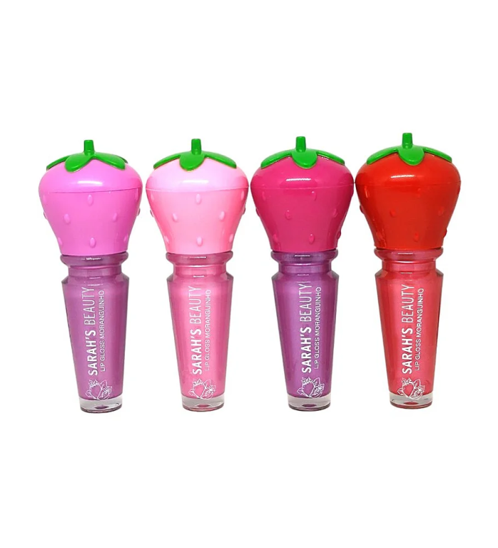 LIP GLOSS MORANGUINHO 1/2/3/4 SARAHS BEAUTY