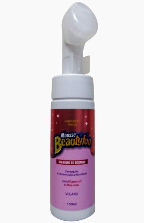 -MOUSSE DE LIMP FACIAL C/ ESCOVA 150ML BEAUTYLOO MORANGO FB