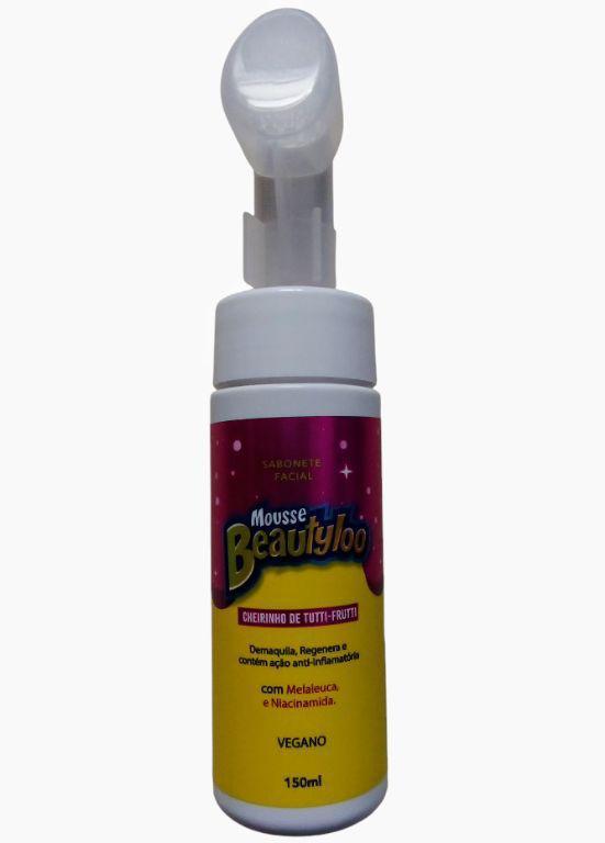 -MOUSSE DE LIMP FACIAL C/ ESCOVA 150ML BEAUTYLOO TUTTI FRUTI