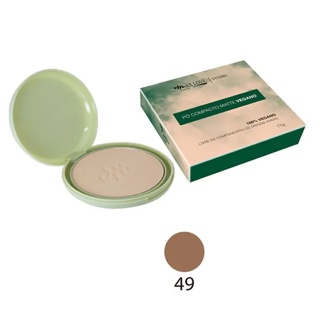PO COMPACTO MATTE VEGANO COR 49 MAX LOVE