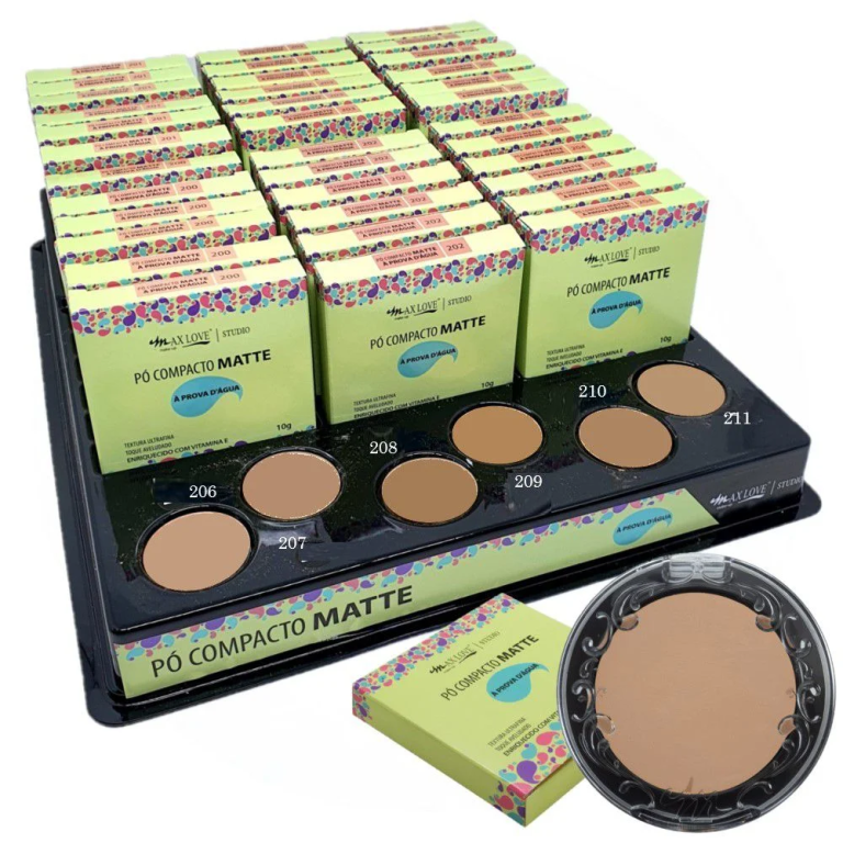 PO COMPACTO MATTE A PROVA DAGUA COR 209 MAX LOVE