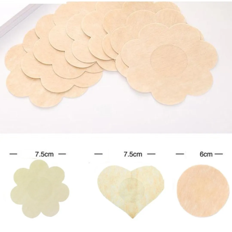 -ADESIVO PROTETOR DE MAMILO C/5 PARES FLOR/REDONDO/CORACAO