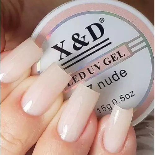 GEL CONSTRUTOR LED UV P/ UNHA DE GEL 17 NUDE X&D