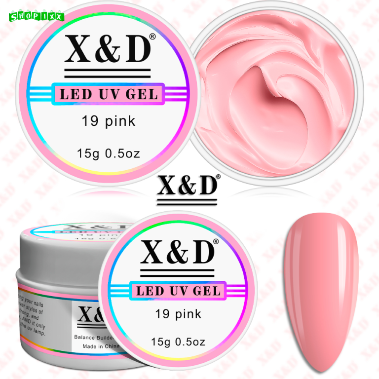 GEL CONSTRUTOR LED UV P/ UNHA DE GEL PINK X&D