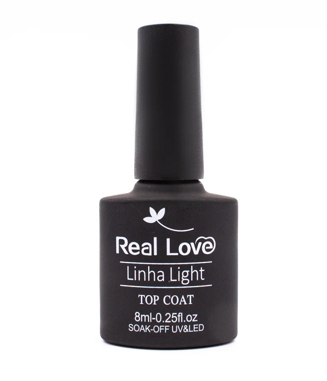 TOP COAT P/ UNHA DE GEL LED/UV 8ML REAL LOVE