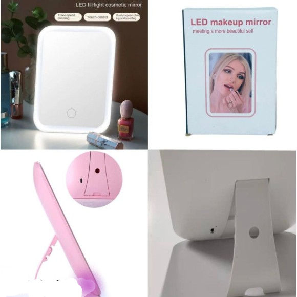 ESPELHO DE MESA C/ LED RECARREGAVEL ES88C MAKEUP MIRROR