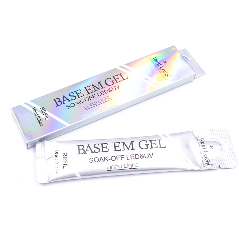 BASE EM GEL REFIL P/ UNHA DE GEL LED/UV 10ML REAL LOVE