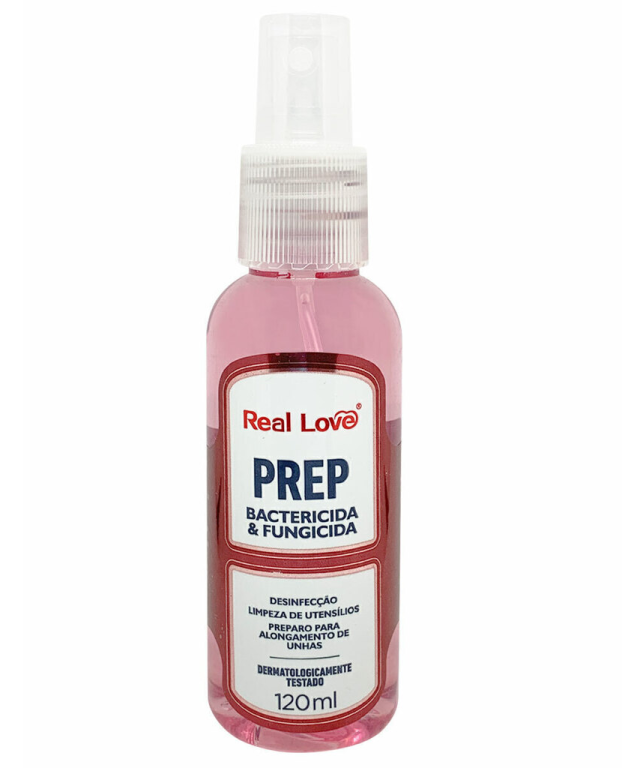 HIGIENIZADOR PREP BACTERICIDA E FUNGICIDA 120ML REAL LOVE
