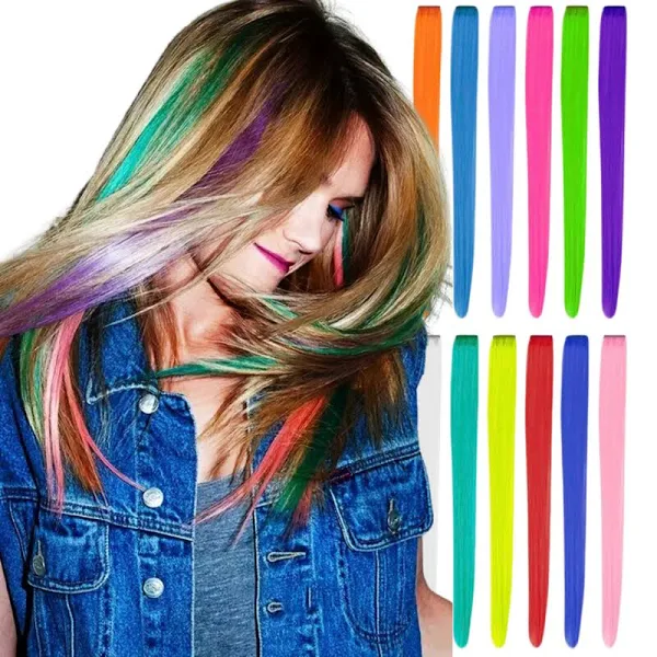 MECHA DE CABELO LISO CORES CART C/30 CHIC