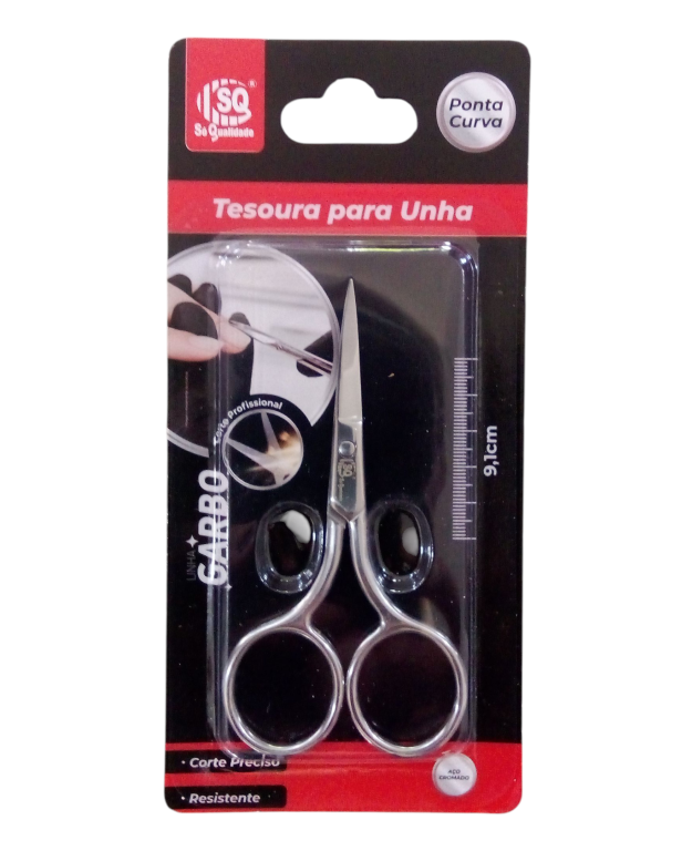 TESOURA INOX PROFISSIONAL GARBO PONTA CURVA 4502 SQ