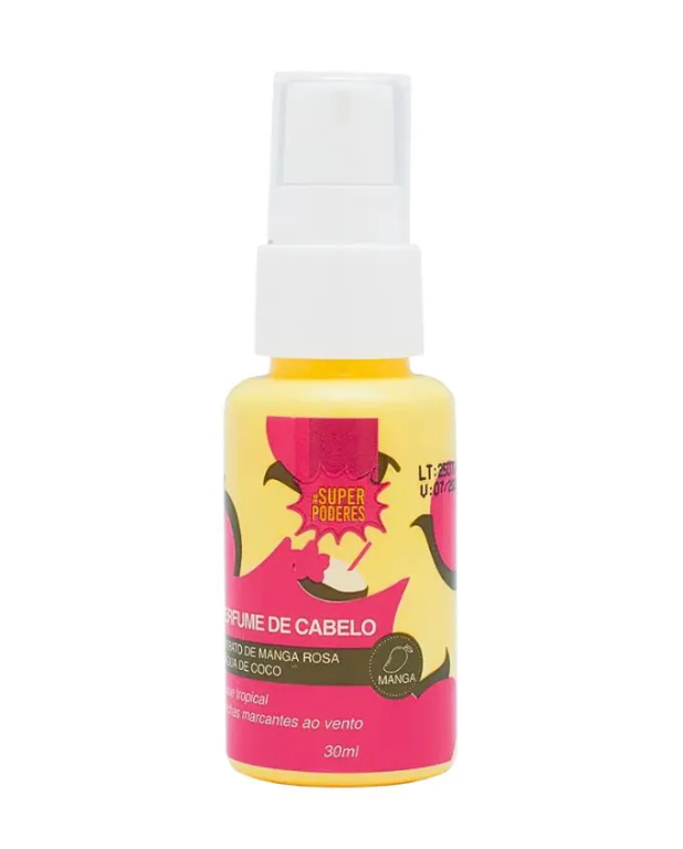 PERFUME DE CABELO MANGA ROSA 30ML SUPER PODERES