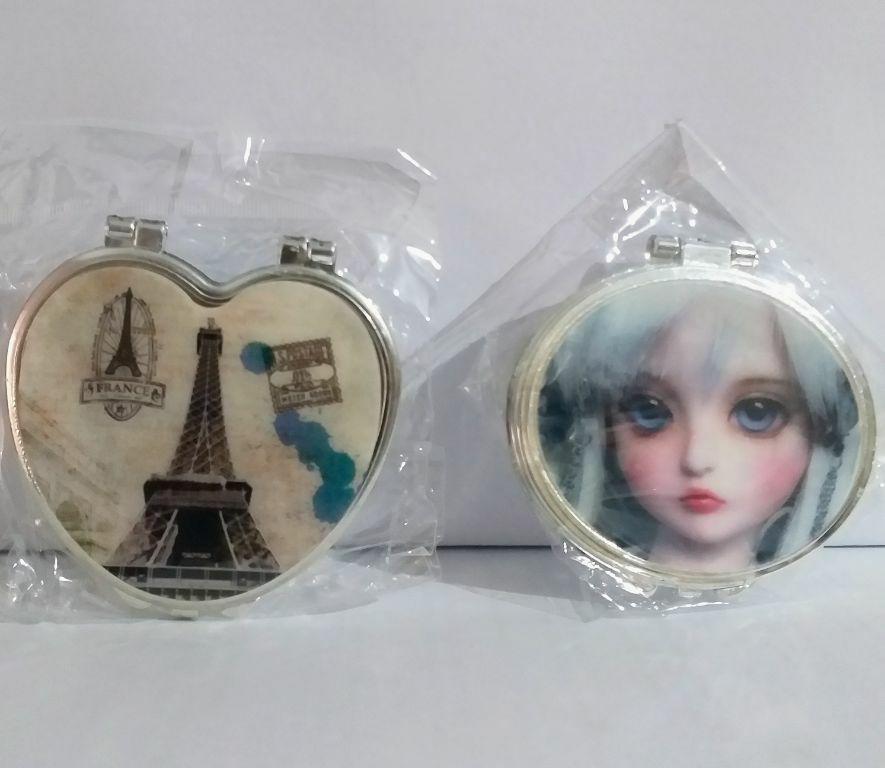 ESPELHO PEQUENO FORMAS ESTAMPADO JM 030 CHIC