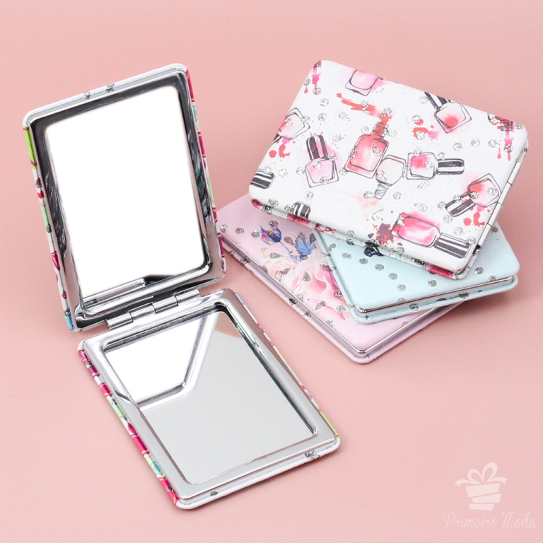 ESPELHO PEQUENO FORMAS ESTAMPADO JM 030 CHIC