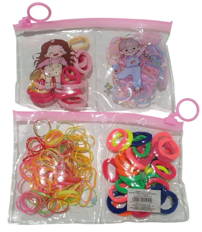 GOMINHA SILICONE + RABICO BOLSINHA CORES RT7310 CHIC