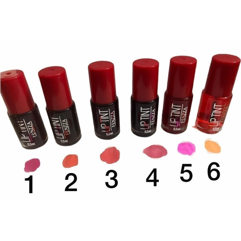 -LIP TINT EFEITO NATURAL 1/2/3/4/5/6 FENZZA MAKEUP
