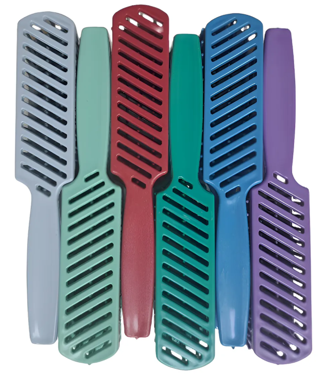 ESCOVA CABELO JACARE RIGIDA PCT C/12 CORES CHIC