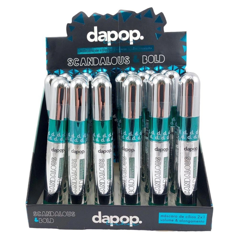MASCARA P/ CILIOS 2 EM 1 VOLUME E ALONGAMENTO DAPOP