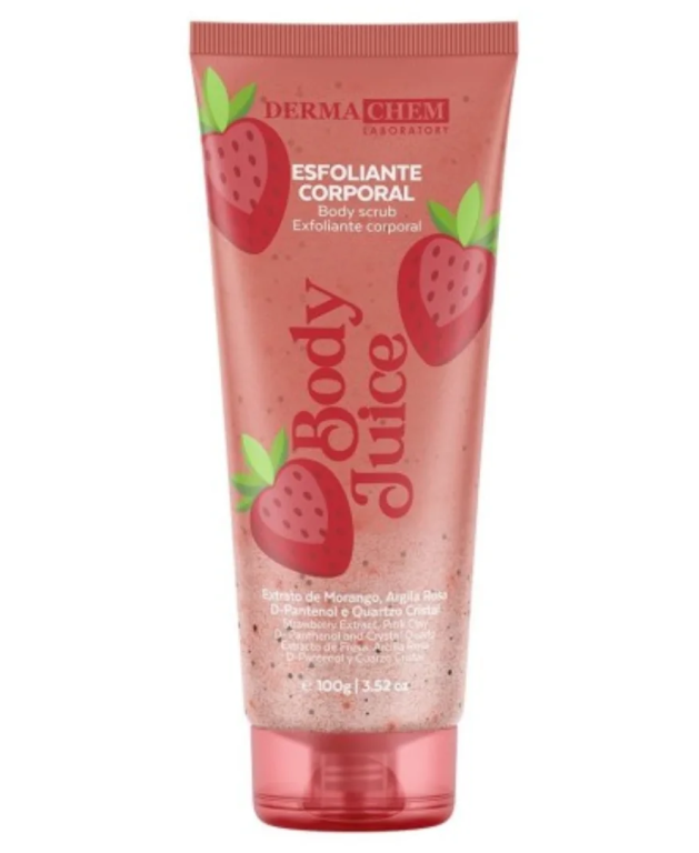GEL ESFOLIANTE CORPORAL BODY JUICE MORANGO 100G DERMACHEM