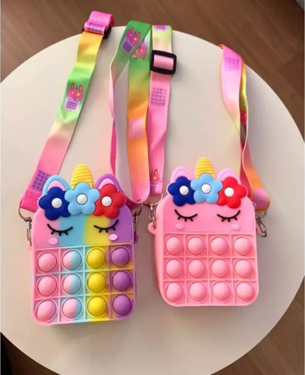 BOLSINHA INFANTIL POPS IT C/ ALCA AJUSTAVEL CHIC