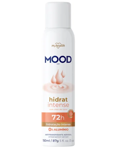 DESODORANTE AEROSOL MOOD 72H HIDRAT INTENSE 150ML MY HEALTH