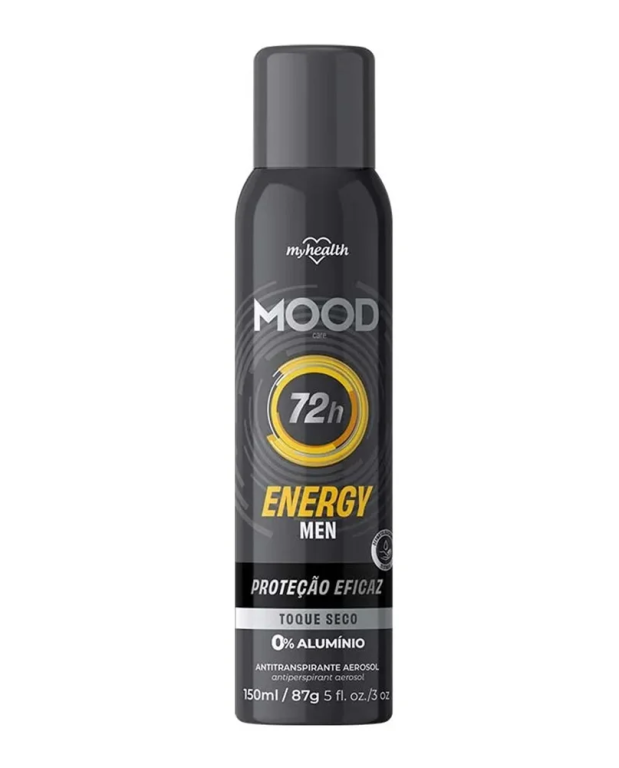 DESODORANTE AEROSOL MOOD 72H ENERGY MEN 150ML MY HEALTH