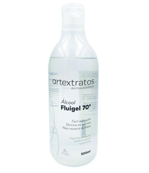 ALCOOL FLUIGEL 70° 500ML ARTEXTRATOS