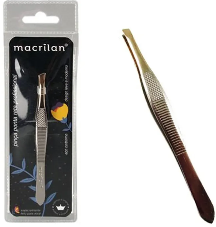 PINCA P/ SOBRANCELHA PONTA DE OURO DIAGONAL PI-1 MACRILAN