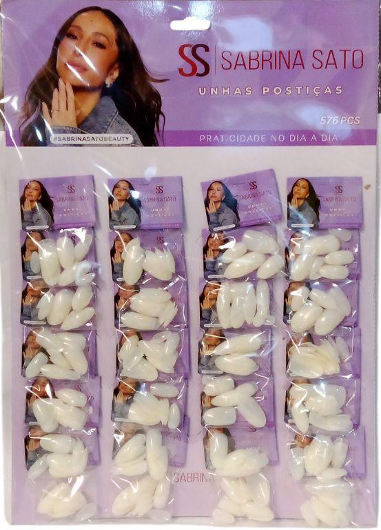 UNHA POSTICA CART C/24UN AMENDOADA SP-1136 SABRINA SATO