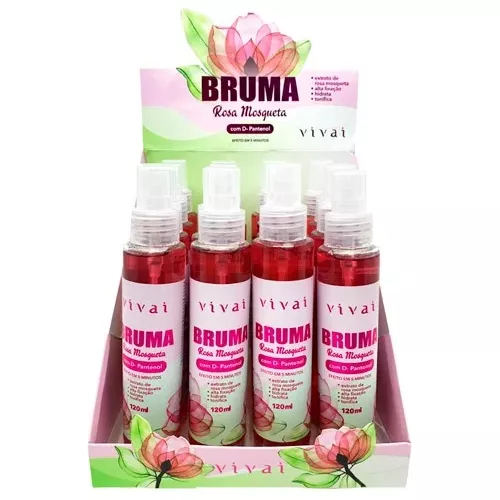 BRUMA FIXADORA ROSA MOSQUETA 120ML VIVAI