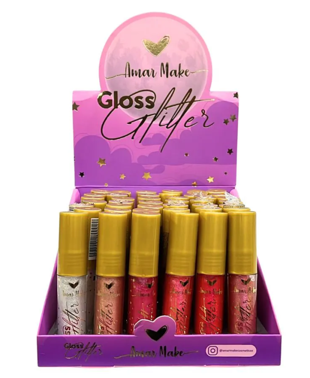 -GLOSS LABIAL GLITTER AMAR MAKE