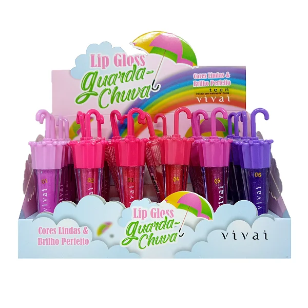 LIP GLOSS GUARDA CHUVA 1/2/3/4/5/6 VIVAI