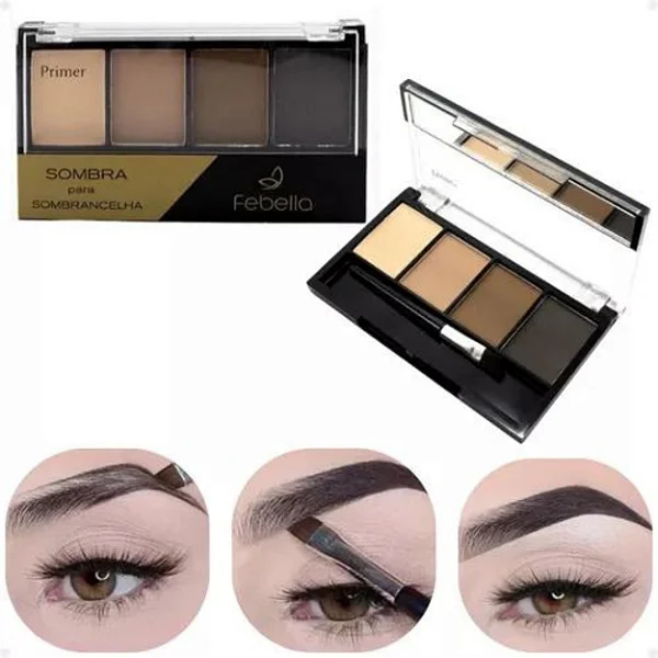 SOMBRA P/ SOBRANCELHA C/ FIXADOR TRIO SS2021 FEBELLA