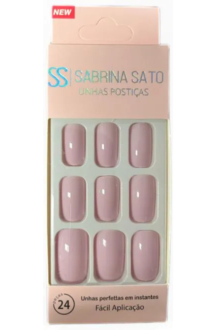 UNHA POSTICA AUTOCOLANTE NUDE ROSADO SP-1057 SABRINA SATO