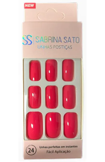 UNHA POSTICA AUTOCOLANTE ROSA SP-1048 SABRINA SATO