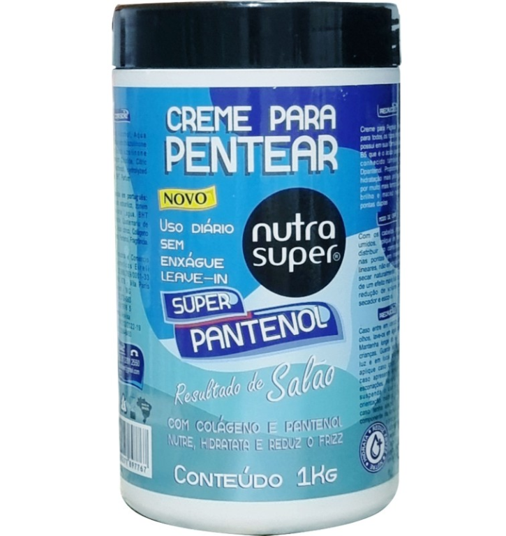 CREME DE PENTEAR SUPER PANTENOL 1KG NUTRA SUPER