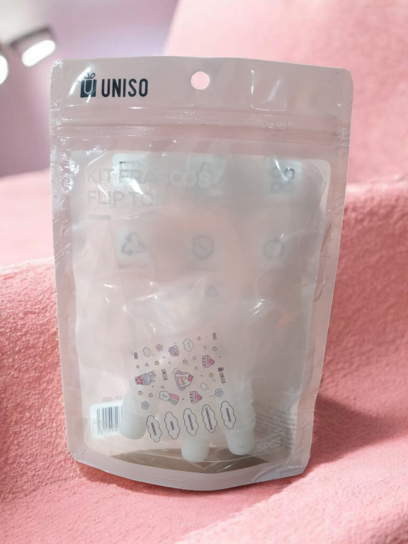 KIT FRASCOS P/ VIAGEM FLIP TOP C/5UN 100ML UNISO