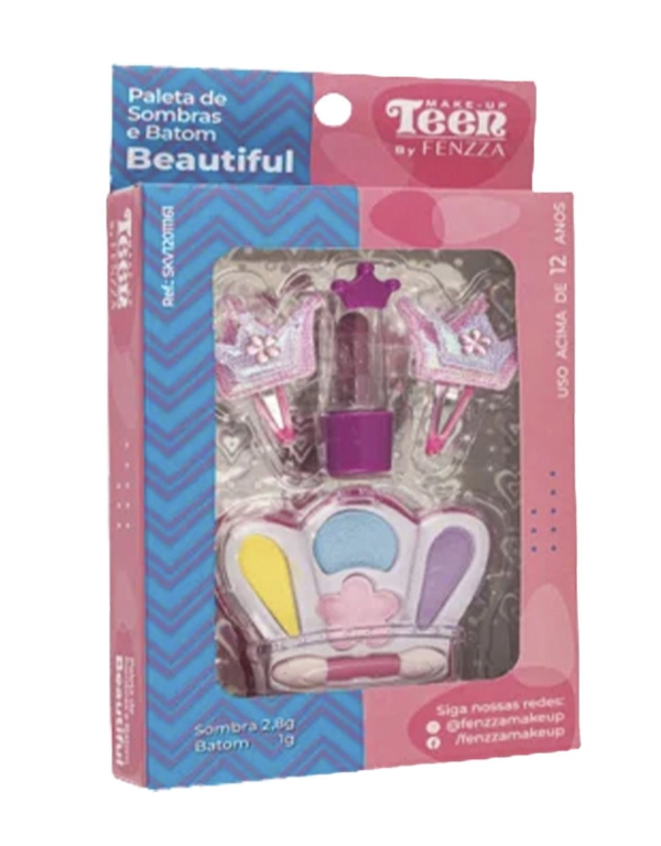 KIT MAQUIAGEM INFANTIL  BEAUTIFUL SKV12011161 FENZZA