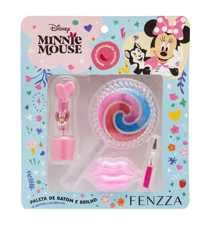 KIT MAQUIAGEM INFANTIL DIS043 MINNIE FENZZA