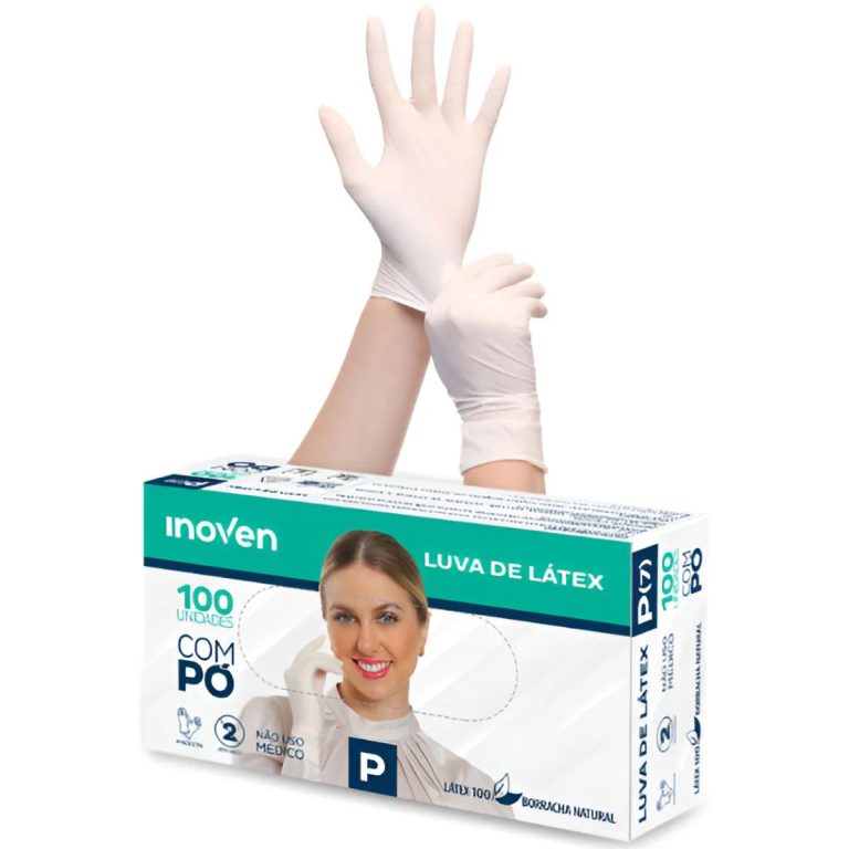 LUVA DE LATEX TAM P C/100 INOVEN